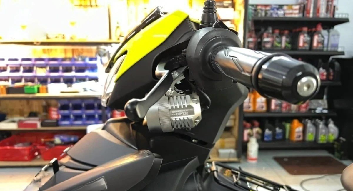 Vị trí lắp đèn trợ sáng lý tưởng cho Exciter 150